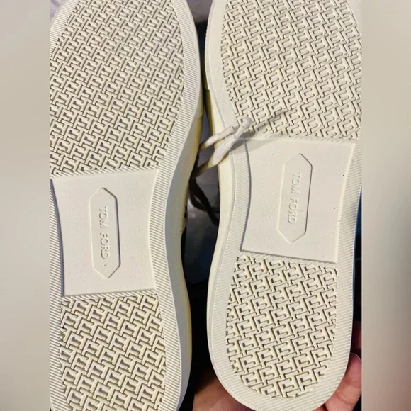 Tom Ford New Warwick Sneakers Sz. 9 Made In Italy + Box, Dust Bags, x laces - Picture 8 of 11